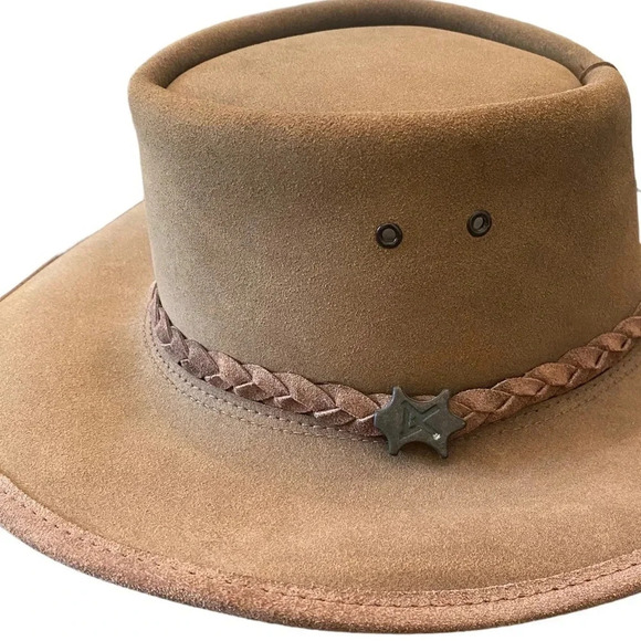 Vintage BC Ben Conner Hats Suede Steer Hide - Picture 2 of 5